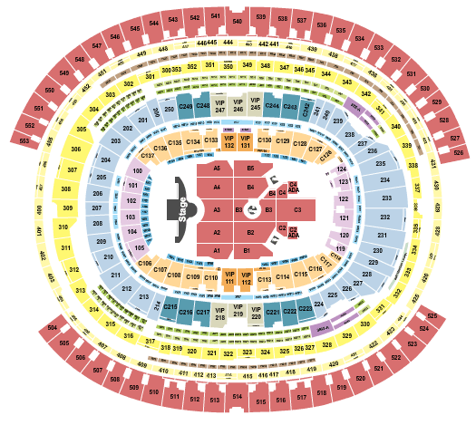 SoFi Stadium Ed Sheeran Seating Chart